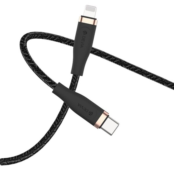 DEVIA cable Star PD USB-C  Lightning 1,5 m 27W 3A black